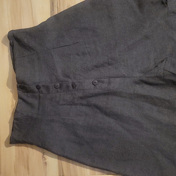 Vintage 80s 90s Brown Wool High Waist Trousers M - Picture 6 of 16